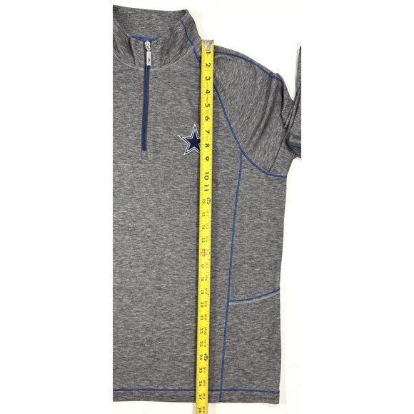 Tommy Bahama Mens 1/4 Zip Pullover Dallas Cowboys Football NFL Size Medium Gray - Picture 14 of 14